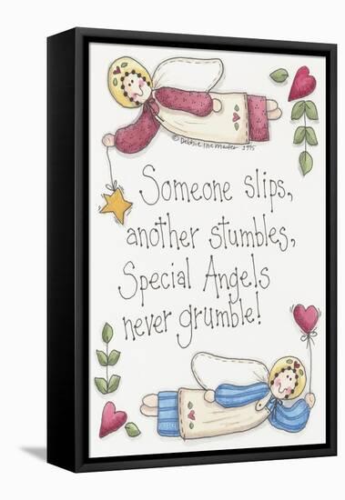 Angels Never Grumble-Debbie McMaster-Framed Stretched Canvas