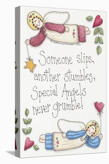 Angels Never Grumble-Debbie McMaster-Stretched Canvas