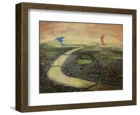 Angels of Day and Night, 2003-Robert Burkall Marsh-Framed Giclee Print