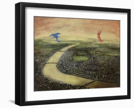 Angels of Day and Night, 2003-Robert Burkall Marsh-Framed Giclee Print