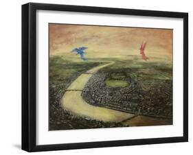 Angels of Day and Night, 2003-Robert Burkall Marsh-Framed Giclee Print