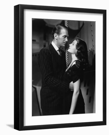 ANGELS OVER BROADWAY, 1940 directed by BEN HECHT AND LEE GARMES Douglas Fairbanks Jr. and Rita Hayw-null-Framed Photo