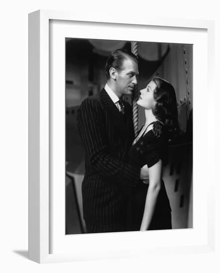 ANGELS OVER BROADWAY, 1940 directed by BEN HECHT AND LEE GARMES Douglas Fairbanks Jr. and Rita Hayw-null-Framed Photo