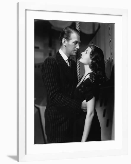 ANGELS OVER BROADWAY, 1940 directed by BEN HECHT AND LEE GARMES Douglas Fairbanks Jr. and Rita Hayw-null-Framed Photo