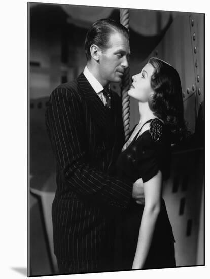 ANGELS OVER BROADWAY, 1940 directed by BEN HECHT AND LEE GARMES Douglas Fairbanks Jr. and Rita Hayw-null-Mounted Photo