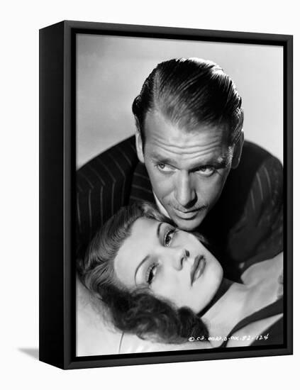 ANGELS OVER BROADWAY, 1940 directed by BEN HECHT AND LEE GARMES Douglas Fairbanks Jr. and Rita Hayw-null-Framed Stretched Canvas