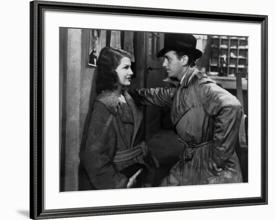 ANGELS OVER BROADWAY, 1940 directed by BEN HECHT AND LEE GARMES Rita Hayworth and Douglas Fairbanks-null-Framed Photo