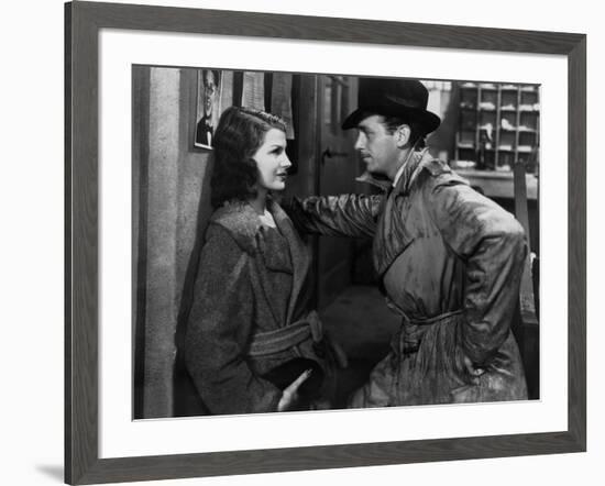 ANGELS OVER BROADWAY, 1940 directed by BEN HECHT AND LEE GARMES Rita Hayworth and Douglas Fairbanks-null-Framed Photo