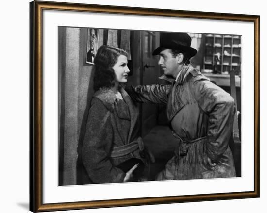 ANGELS OVER BROADWAY, 1940 directed by BEN HECHT AND LEE GARMES Rita Hayworth and Douglas Fairbanks-null-Framed Photo