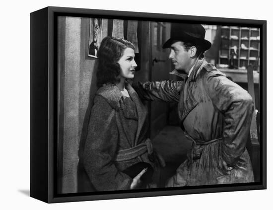 ANGELS OVER BROADWAY, 1940 directed by BEN HECHT AND LEE GARMES Rita Hayworth and Douglas Fairbanks-null-Framed Stretched Canvas