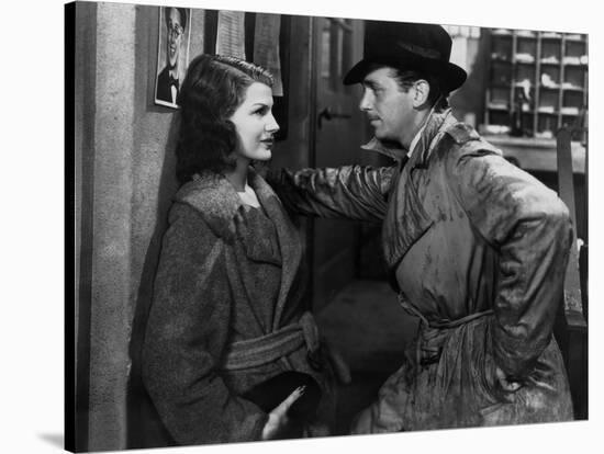 ANGELS OVER BROADWAY, 1940 directed by BEN HECHT AND LEE GARMES Rita Hayworth and Douglas Fairbanks-null-Stretched Canvas