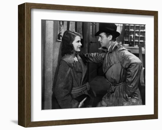 ANGELS OVER BROADWAY, 1940 directed by BEN HECHT AND LEE GARMES Rita Hayworth and Douglas Fairbanks-null-Framed Photo