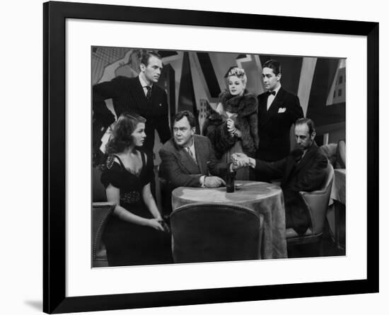 ANGELS OVER BROADWAY, 1940 directed by BEN HECHT AND LEE GARMES Rita Hayworth, Douglas Fairbanks Jr-null-Framed Photo