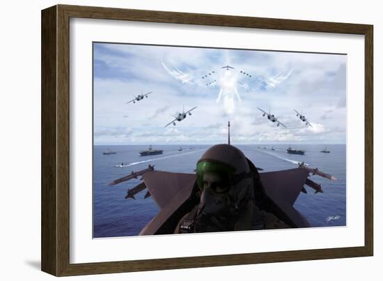 Angels Overhead 1-Jason Bullard-Framed Giclee Print