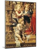 Angels Playing Musical Instruments, Detail from Central Panel of Malvern Triptych, 1510-Jan Gossaert-Mounted Giclee Print