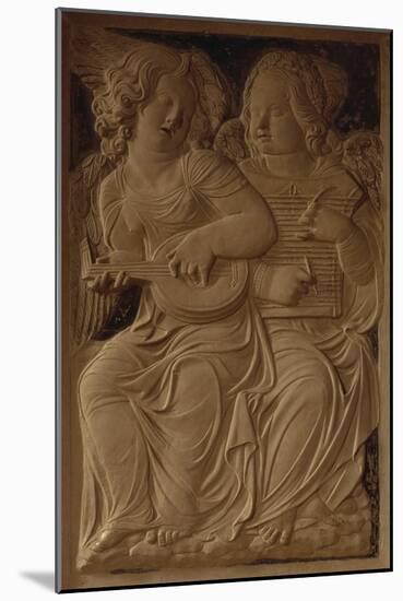 Angels Playing Musical Instruments-Agostino Di Duccio-Mounted Giclee Print