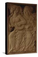 Angels Playing Musical Instruments-Agostino Di Duccio-Stretched Canvas