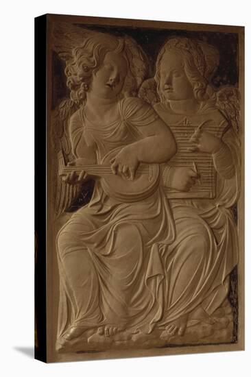 Angels Playing Musical Instruments-Agostino Di Duccio-Stretched Canvas