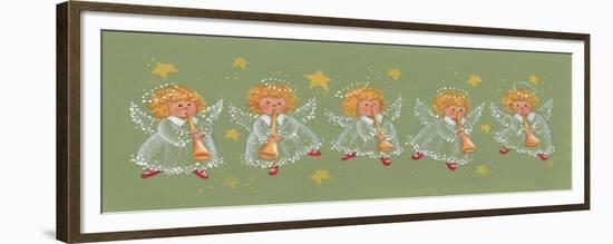 Angels Playing Trumpets-Beverly Johnston-Framed Giclee Print