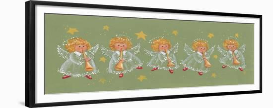 Angels Playing Trumpets-Beverly Johnston-Framed Giclee Print
