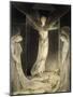 Angels Rolling away the Stone from the Sepulchre-William Blake-Mounted Giclee Print