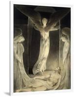 Angels Rolling away the Stone from the Sepulchre-William Blake-Framed Giclee Print