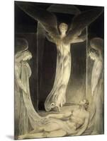Angels Rolling away the Stone from the Sepulchre-William Blake-Mounted Giclee Print
