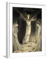 Angels Rolling away the Stone from the Sepulchre-William Blake-Framed Giclee Print