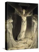 Angels Rolling away the Stone from the Sepulchre-William Blake-Stretched Canvas