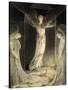 Angels Rolling away the Stone from the Sepulchre-William Blake-Stretched Canvas