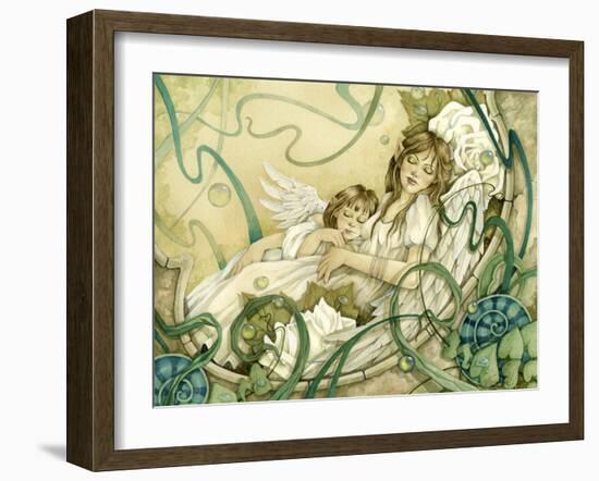 Angels to Dream of Peace-Linda Ravenscroft-Framed Giclee Print