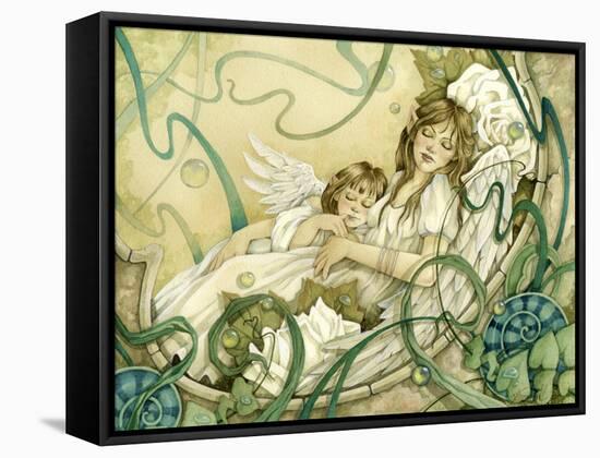 Angels to Dream of Peace-Linda Ravenscroft-Framed Stretched Canvas