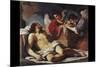 Angels Weeping over the Dead Christ-Guercino-Mounted Premium Giclee Print