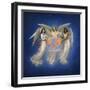 Angels with map-Edgar Jerins-Framed Giclee Print