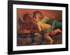 Angels-Guercino (Giovanni Francesco Barbieri)-Framed Art Print