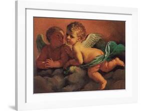 Angels-Guercino (Giovanni Francesco Barbieri)-Framed Art Print