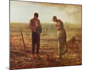 Angelus-Jean-François Millet-Mounted Art Print