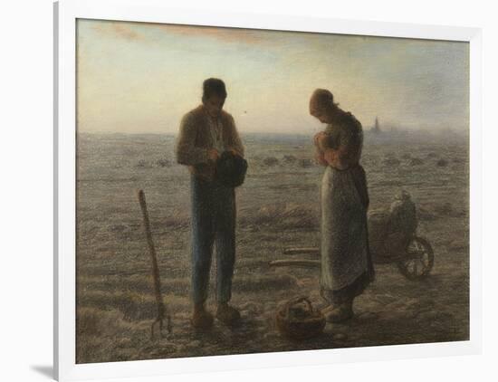 Angelus-Jean-François Millet-Framed Giclee Print