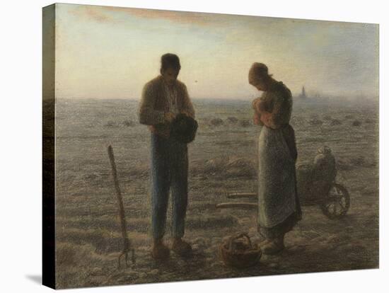 Angelus-Jean-François Millet-Stretched Canvas