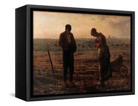 Angelus-Jean-François Millet-Framed Stretched Canvas