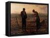 Angelus-Jean-François Millet-Framed Stretched Canvas