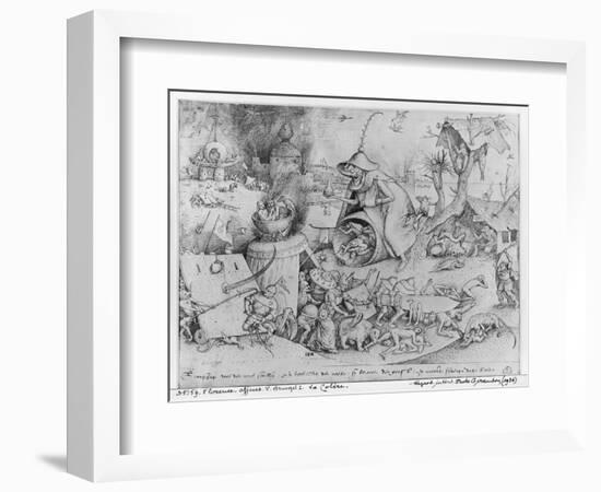 Anger, 1557-Pieter Bruegel the Elder-Framed Giclee Print