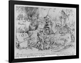 Anger, 1557-Pieter Bruegel the Elder-Framed Giclee Print