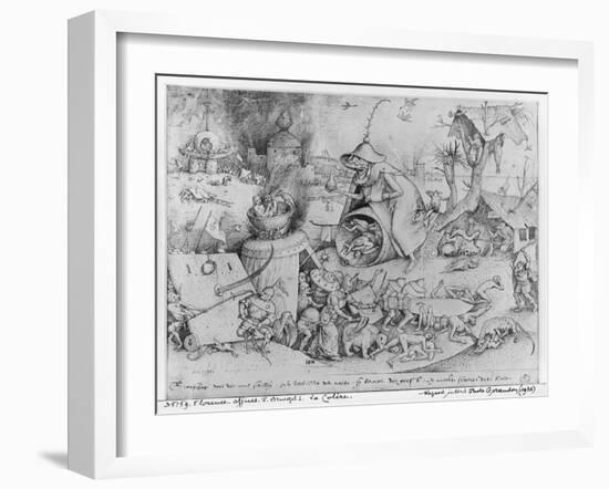 Anger, 1557-Pieter Bruegel the Elder-Framed Giclee Print