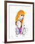 Anger Chic-Mydeadpony-Framed Art Print