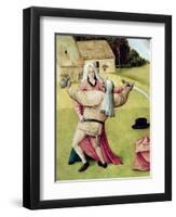 Anger, Detail from "The Table of the Seven Deadly Sins and the Four Last Things", circa 1480-Hieronymus Bosch-Framed Giclee Print