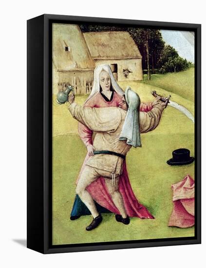 Anger, Detail from "The Table of the Seven Deadly Sins and the Four Last Things", circa 1480-Hieronymus Bosch-Framed Stretched Canvas