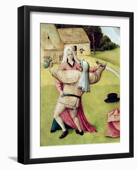 Anger, Detail from "The Table of the Seven Deadly Sins and the Four Last Things", circa 1480-Hieronymus Bosch-Framed Giclee Print