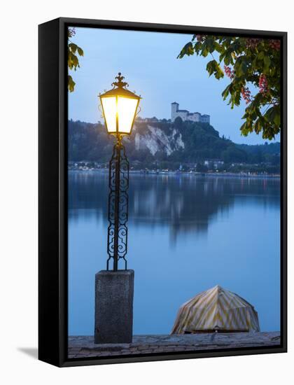 Angera Viewed from Arona, Lake Maggiore, Piedmont, Italy-Doug Pearson-Framed Stretched Canvas