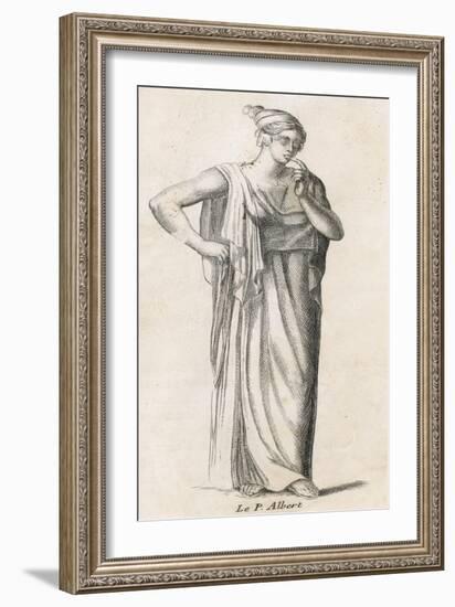 Angerona Goddess-null-Framed Art Print